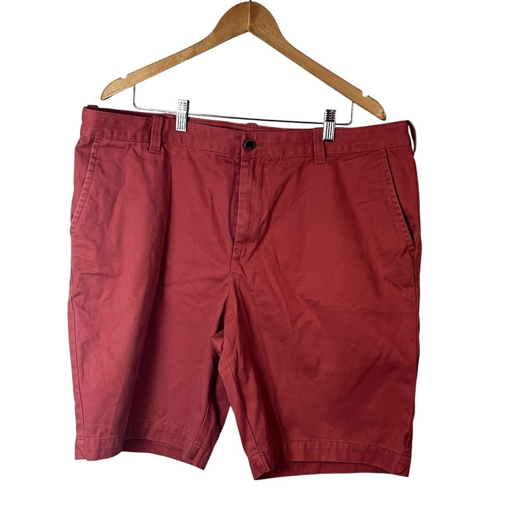G.H. Bass & Co. Men's Golf Shorts Flat Front Coral Inseam 10" Size 40